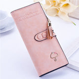 2020 Women Wallets PU Leather Luxury Long Zipper Pocket Ladies Purse Card Holder Wristlet Wallet Tassel Clutch Female Purse W088 - ENSEIGNE DENIS