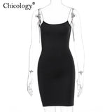 Chicology diamond thin strap bodycon sexy mini dress party club sleeveless women 2020 summer fashion outfit female short clothes