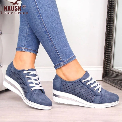 2020 New Summer Women Flats Shoes Female Hollow Breathable Mesh Casual Shoes for Ladies Slip on Flats Loafers Shoes Beach - ENSEIGNE DENIS