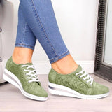 2020 New Summer Women Flats Shoes Female Hollow Breathable Mesh Casual Shoes for Ladies Slip on Flats Loafers Shoes Beach - ENSEIGNE DENIS