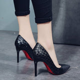 Europe Sexy Women Shoes  Red Bottom High Heels Pumps Spring/Autumn 2019 New Pointed Thin Heels Slip-on Shoes Woman Party Shoes - ENSEIGNE DENIS