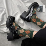 Small leather shoes women 2020 spring models Mary Jane shoes women's Japanese high heels retro platform shoes women - ENSEIGNE DENIS