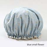 Thick 1Pcs Waterproof Bath Hat Double Layer Shower Hair Cover Women Supplies Shower Cap Bathroom Accessories