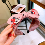 Disney Women Headband Baby Minnie Mouse Hair Accessories For Girls Children Kids Fashion Diadema Elastic Hair Bands Bows Gift