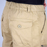 Summer Men's Casual Cotton Cargo Shorts Overalls Long Length Multi Pocket Hot breeches Military Capri Pants Male Cropped Pants