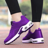 BLWBYL Platform Ladies Sneakers Breathable Women Casual Shoes Woman Fashion Height Increasing Shoes Plus Size 35-42 - ENSEIGNE DENIS