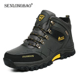 Brand Men Winter Snow Boots Waterproof Leather Sneakers Super  Warm Men's Boots Outdoor Male Hiking Boots Work Shoes Size 39-47 - ENSEIGNE DENIS