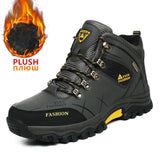 Brand Men Winter Snow Boots Waterproof Leather Sneakers Super  Warm Men's Boots Outdoor Male Hiking Boots Work Shoes Size 39-47 - ENSEIGNE DENIS