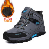 Brand Men Winter Snow Boots Waterproof Leather Sneakers Super  Warm Men's Boots Outdoor Male Hiking Boots Work Shoes Size 39-47 - ENSEIGNE DENIS
