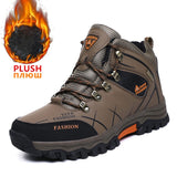 Brand Men Winter Snow Boots Waterproof Leather Sneakers Super  Warm Men's Boots Outdoor Male Hiking Boots Work Shoes Size 39-47 - ENSEIGNE DENIS