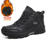 Brand Men Winter Snow Boots Waterproof Leather Sneakers Super  Warm Men's Boots Outdoor Male Hiking Boots Work Shoes Size 39-47 - ENSEIGNE DENIS