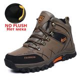 Brand Men Winter Snow Boots Waterproof Leather Sneakers Super  Warm Men's Boots Outdoor Male Hiking Boots Work Shoes Size 39-47 - ENSEIGNE DENIS