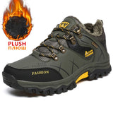Brand Men Winter Snow Boots Waterproof Leather Sneakers Super  Warm Men's Boots Outdoor Male Hiking Boots Work Shoes Size 39-47 - ENSEIGNE DENIS