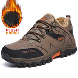 Brand Men Winter Snow Boots Waterproof Leather Sneakers Super  Warm Men's Boots Outdoor Male Hiking Boots Work Shoes Size 39-47 - ENSEIGNE DENIS