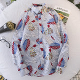 Autumn New Men Long Sleeve Shirt Personality Newspaper Print Men Streetwear Shirt Casual Fashion Plus Size Loose Shirts For Men - ENSEIGNE DENIS