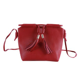 6 Pcs / Set Fashion Women Composite Bags PU Leather Diamond Lattice Print Women Handbag Shoulder Bag Wallets Purse Key Bag Set - ENSEIGNE DENIS