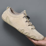 Men's Sneakers cow suede Leather Men Loafers Shoes Fashion Slip on Men Driving Shoes Soft Sapato Masculino Mocassin Homme - ENSEIGNE DENIS