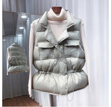 2020 New Ultra Light Down Vest Women Short Vest Windproof Lightweight Warm Waistcoat Female White Duck Down Down Coat Sleeveless - ENSEIGNE DENIS