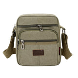 Men Travel Bag Canvas Casual Men Shoulder Crossbody Bags Good Qualtiy Outdoor Bags Mens Travel School Retro Zipper Shoulder Bag - ENSEIGNE DENIS