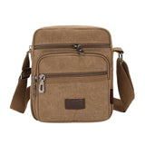 Men Travel Bag Canvas Casual Men Shoulder Crossbody Bags Good Qualtiy Outdoor Bags Mens Travel School Retro Zipper Shoulder Bag - ENSEIGNE DENIS