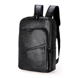 Fashion Men Backpack Waterproof PU Leather Travel Bag Man Large Capacity Teenager Male Mochila Laptop Backpacks - ENSEIGNE DENIS