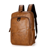 Fashion Men Backpack Waterproof PU Leather Travel Bag Man Large Capacity Teenager Male Mochila Laptop Backpacks - ENSEIGNE DENIS
