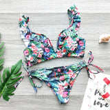 Women Push-up Padded Bikini 2020 Hot Retro Swimsuit Print Swimwear Girls Summer Beachwear Female Bathing Suit Swimming Biquini - ENSEIGNE DENIS