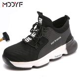 Breathable wrok shoes Men Safety Shoes lightweight Boots Steel Toe Cap Men Boots Indestructible Shoes Puncture-Proof Work Sneake - ENSEIGNE DENIS