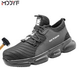 Breathable wrok shoes Men Safety Shoes lightweight Boots Steel Toe Cap Men Boots Indestructible Shoes Puncture-Proof Work Sneake - ENSEIGNE DENIS