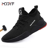 Breathable wrok shoes Men Safety Shoes lightweight Boots Steel Toe Cap Men Boots Indestructible Shoes Puncture-Proof Work Sneake - ENSEIGNE DENIS