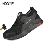Breathable wrok shoes Men Safety Shoes lightweight Boots Steel Toe Cap Men Boots Indestructible Shoes Puncture-Proof Work Sneake - ENSEIGNE DENIS