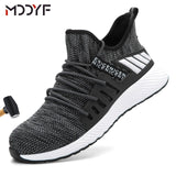 Breathable wrok shoes Men Safety Shoes lightweight Boots Steel Toe Cap Men Boots Indestructible Shoes Puncture-Proof Work Sneake - ENSEIGNE DENIS