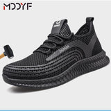 Breathable wrok shoes Men Safety Shoes lightweight Boots Steel Toe Cap Men Boots Indestructible Shoes Puncture-Proof Work Sneake - ENSEIGNE DENIS