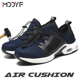 Breathable wrok shoes Men Safety Shoes lightweight Boots Steel Toe Cap Men Boots Indestructible Shoes Puncture-Proof Work Sneake - ENSEIGNE DENIS
