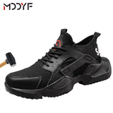Breathable wrok shoes Men Safety Shoes lightweight Boots Steel Toe Cap Men Boots Indestructible Shoes Puncture-Proof Work Sneake - ENSEIGNE DENIS