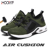 Breathable wrok shoes Men Safety Shoes lightweight Boots Steel Toe Cap Men Boots Indestructible Shoes Puncture-Proof Work Sneake - ENSEIGNE DENIS