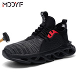 Breathable wrok shoes Men Safety Shoes lightweight Boots Steel Toe Cap Men Boots Indestructible Shoes Puncture-Proof Work Sneake - ENSEIGNE DENIS