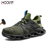 Breathable wrok shoes Men Safety Shoes lightweight Boots Steel Toe Cap Men Boots Indestructible Shoes Puncture-Proof Work Sneake - ENSEIGNE DENIS
