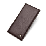 BISON DENIM 100% Cow Leather Wallet Men Fashion Bifold Card Holder Wallet RFID Blocking Male Short Purse High Quality N4475 - ENSEIGNE DENIS
