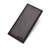 BISON DENIM 100% Cow Leather Wallet Men Fashion Bifold Card Holder Wallet RFID Blocking Male Short Purse High Quality N4475 - ENSEIGNE DENIS