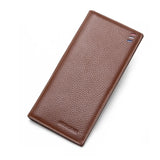 BISON DENIM 100% Cow Leather Wallet Men Fashion Bifold Card Holder Wallet RFID Blocking Male Short Purse High Quality N4475 - ENSEIGNE DENIS