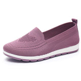Women Casual Shoes Light Sneakers Breathable Mesh Summer knitted Vulcanized Shoes Outdoor Slip-On Sock Shoes Plus Size Tennis AA - ENSEIGNE DENIS