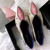 New Summer Woven Flat Shoes Knit Ballet Shoes Women Pointed Shallow Casual Boat Shoes Breathable Nurse Pregnant Shoes Zapatos De - ENSEIGNE DENIS