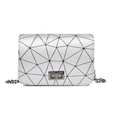 DOLOVE Women Fashionable Shoulder Bags New Female Messenger Bag Handbag Chain Wild Crack Printing Wild Crossbody Bag