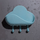 Soap Rack No Drilling Wall Mounted Double Layer Soap Holder Soap Sponge Dish Bathroom Accessories Soap Dishes Self Adhesive
