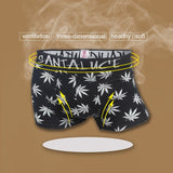 Cotton Men's Underwear Boxer Maple Leaf Breathable Personality Boy Boxer Personality Fit Sports Boxer Shorts Men's Panties