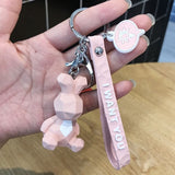 Creative Cartoon Geometric Faceted Dinosaur Panda Doll Keychain Couple Car Key Chain Backpack Hanging Gift - ENSEIGNE DENIS