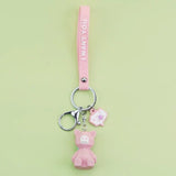 Creative Cartoon Geometric Faceted Dinosaur Panda Doll Keychain Couple Car Key Chain Backpack Hanging Gift - ENSEIGNE DENIS