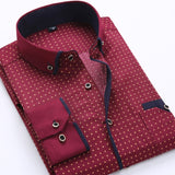 Men Shirts Slim Fit Business Work Office Daily Life Formal Casual Print Shirt Thin Long Sleeve New Fashion Holiday Leisure Party - ENSEIGNE DENIS