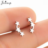 Jisensp Stainless Steel Ballet Earrings for Women Music Earing Fashion Tree of Life Stud Earring Girls Jewelry Kids Accessories - ENSEIGNE DENIS